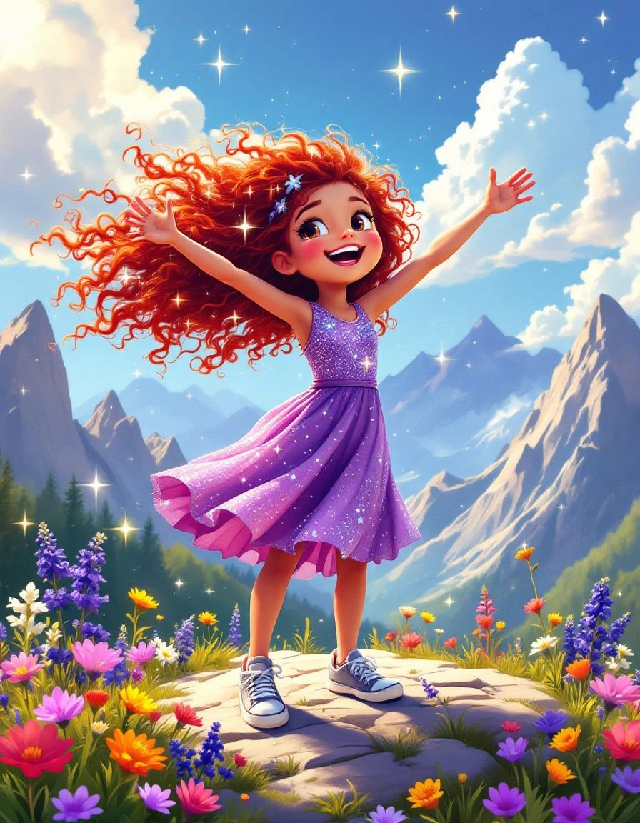 Sample storybook page — The Big Adventure